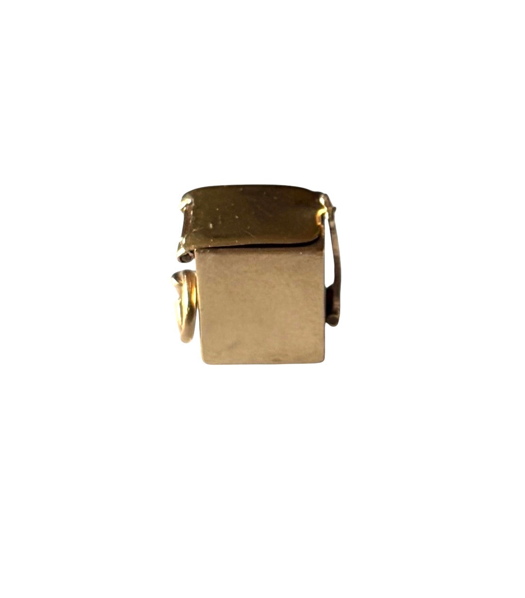 9ct vintage 'jack in the box' charm by Georg Jensen circa 1960 3.40g