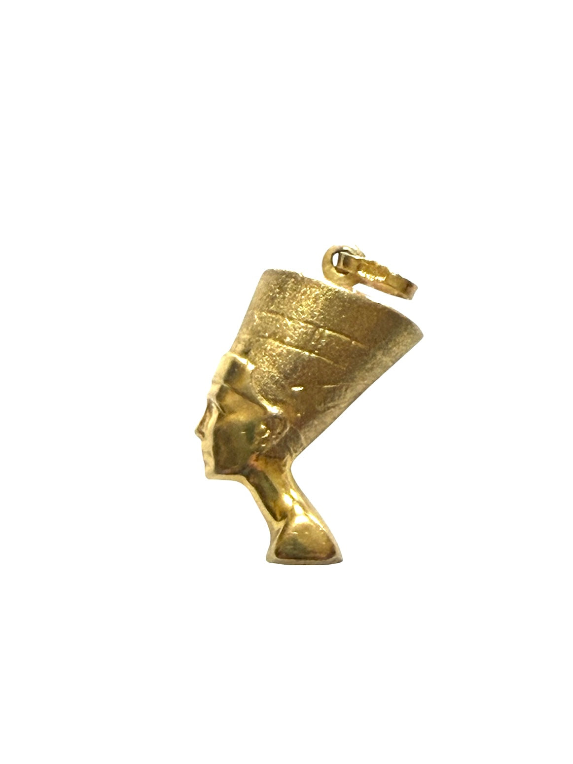 9ct vintage Nefertiti head charm / pendant circa 1981 2.43g