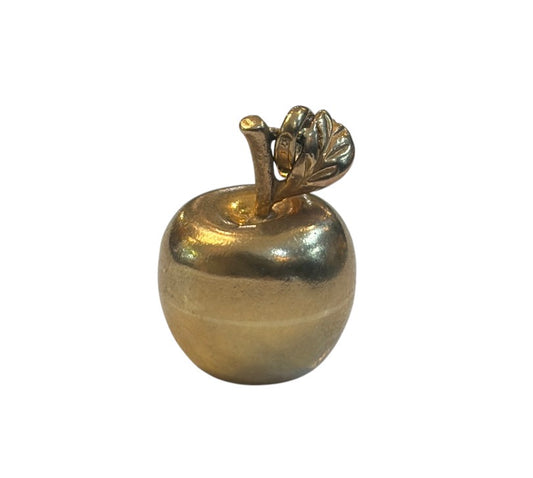 9ct vintage apple charm / hollow 1.61g