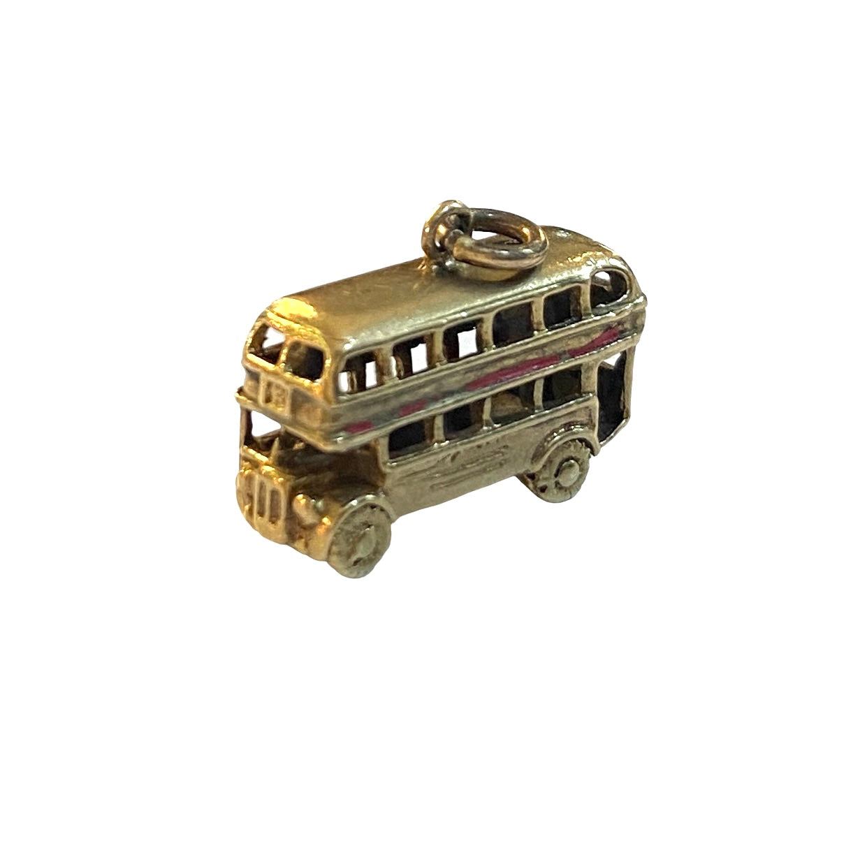 9ct vintage London bus charm circa 1987 3.9g yellow gold