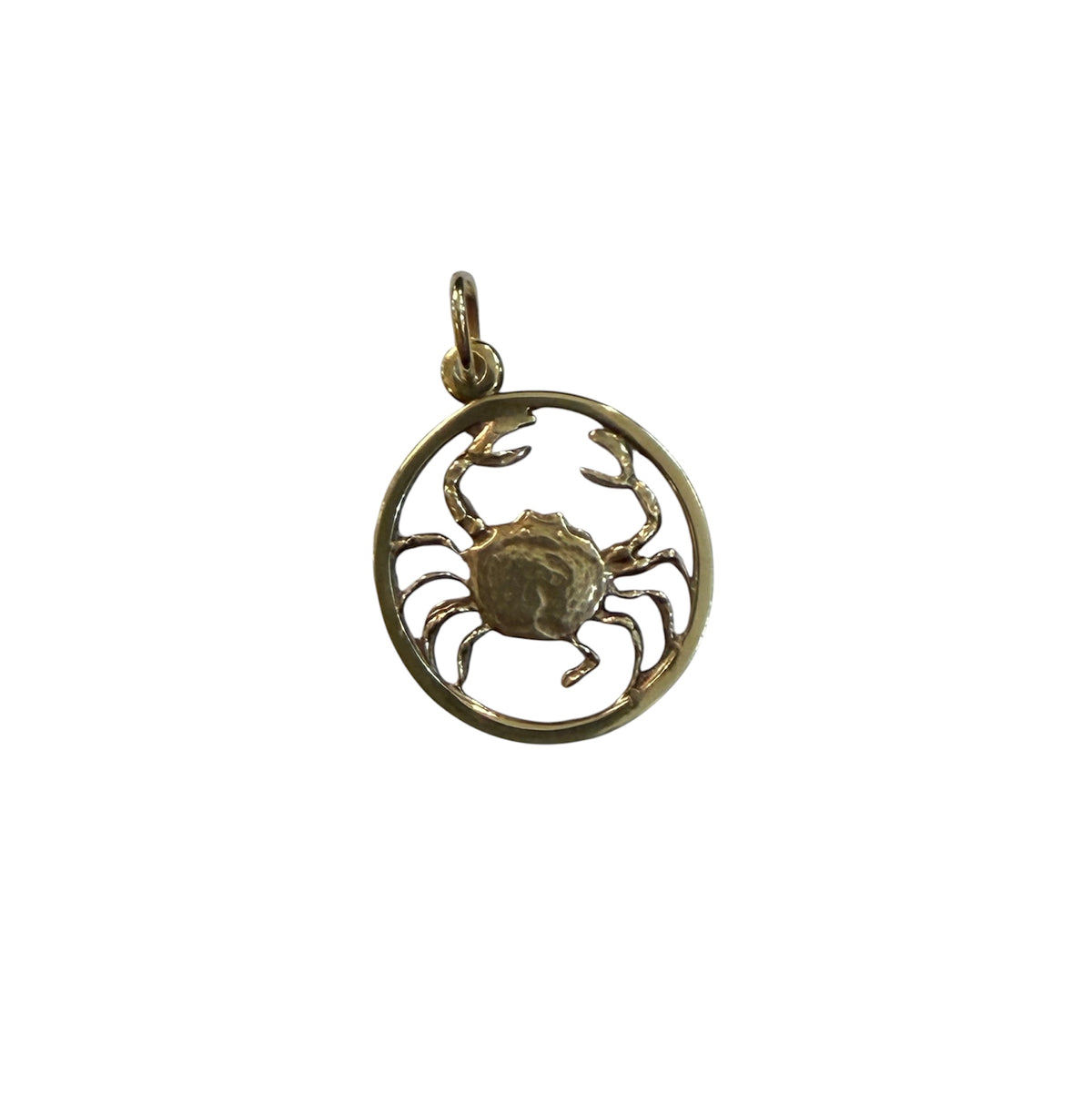 9ct vintage pre owned cancerian charm / pendant circa 1997