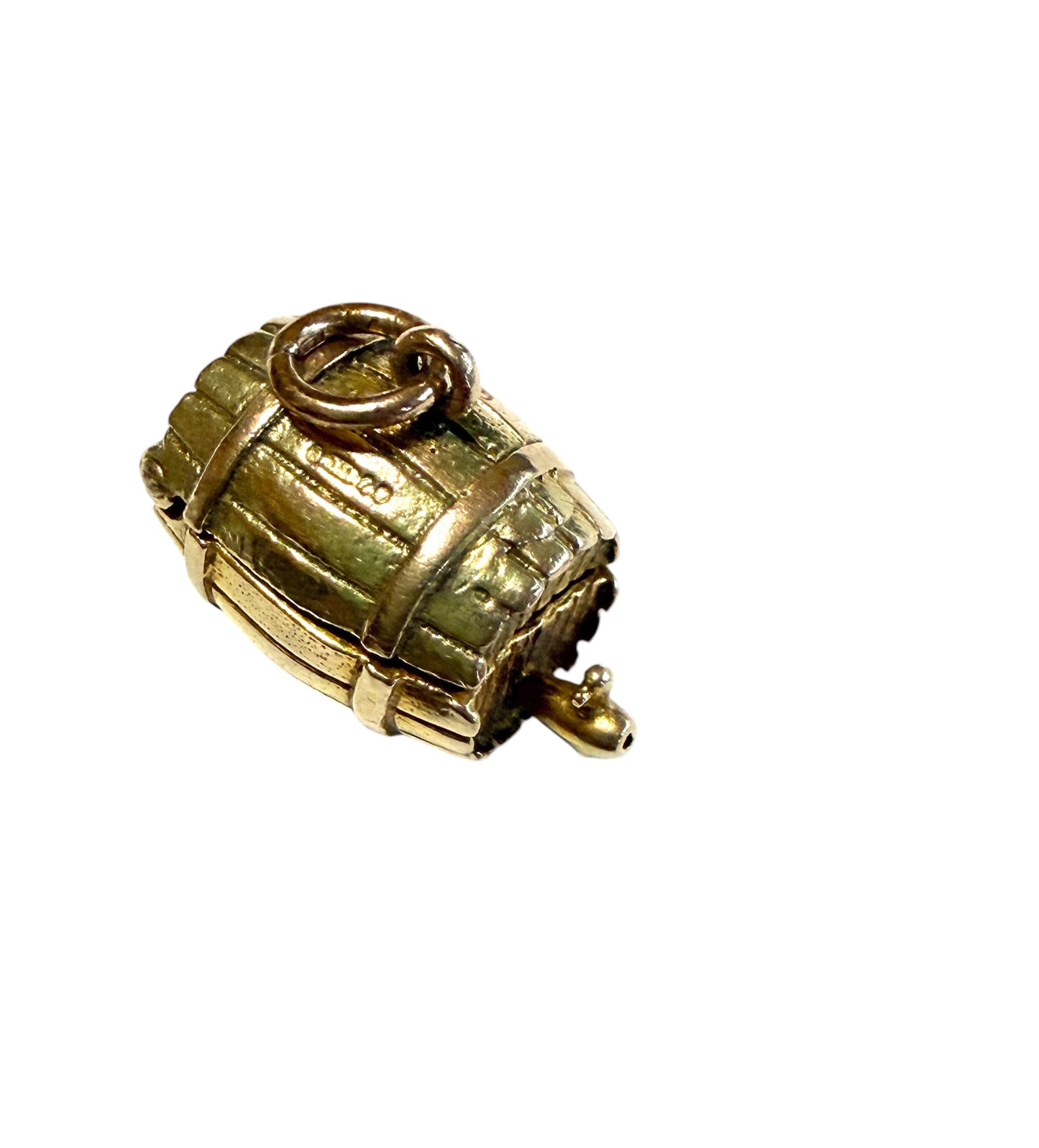 9ct vintage elephant in barrel charm by Georg jensen circa 1961 6.74 g