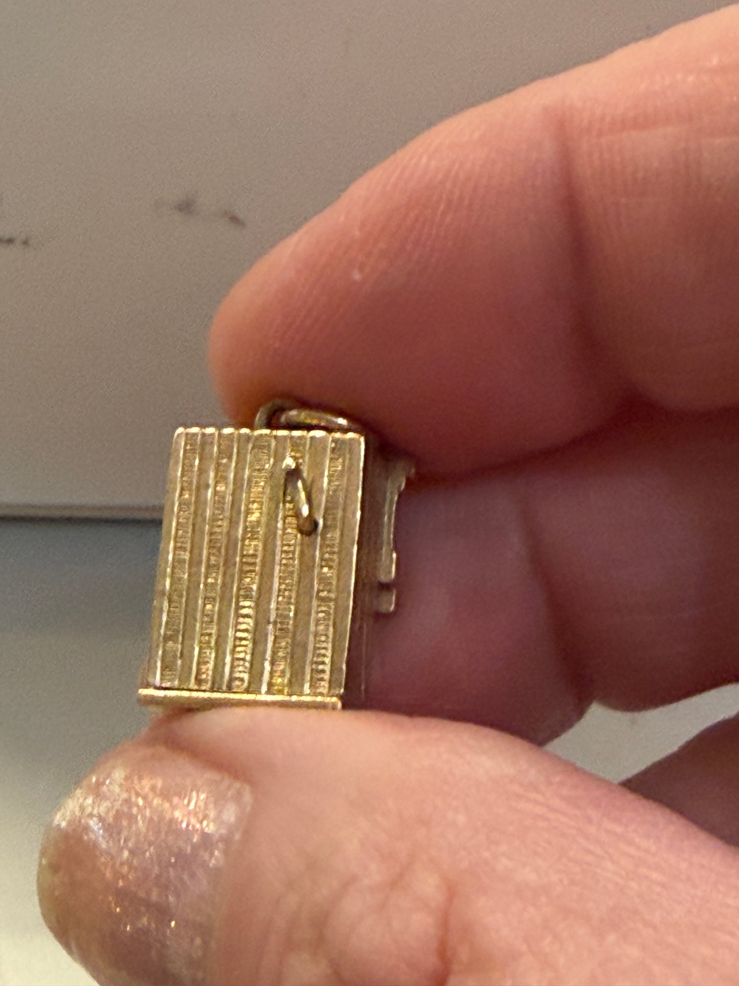 9ct vintage punch and judy charm, articulated charm circa 1959