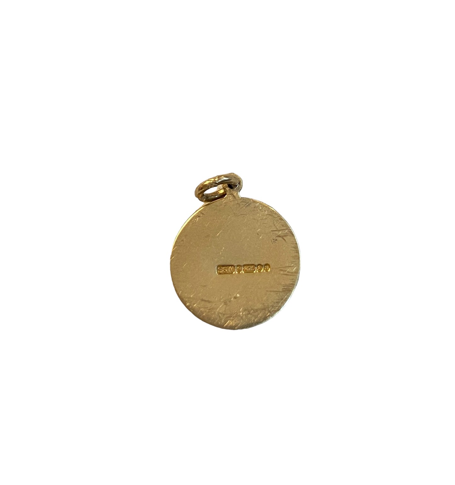 9ct Vintage Aries disc charm circa 1965
