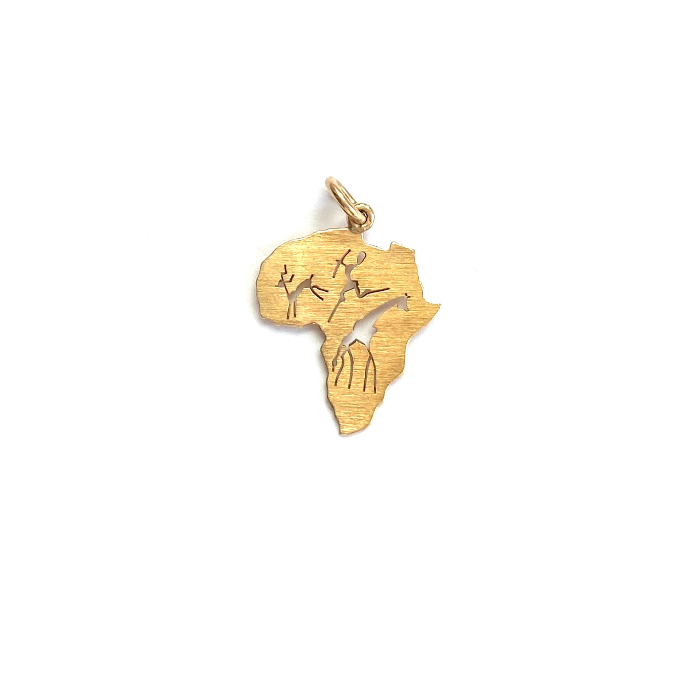 9ct gold hand made Africa pendant / charm
