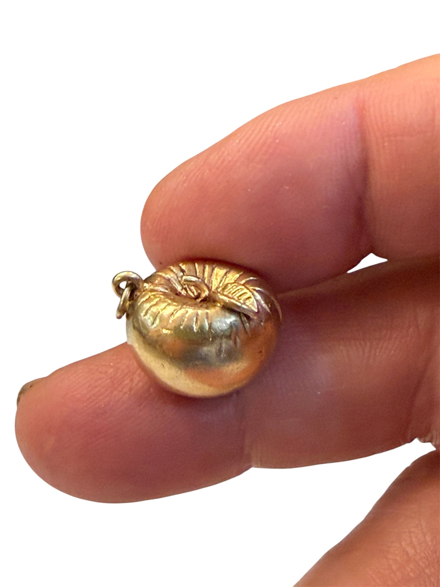 9ct vintage opening apple charm with Adam and Eve inside circa 1963
