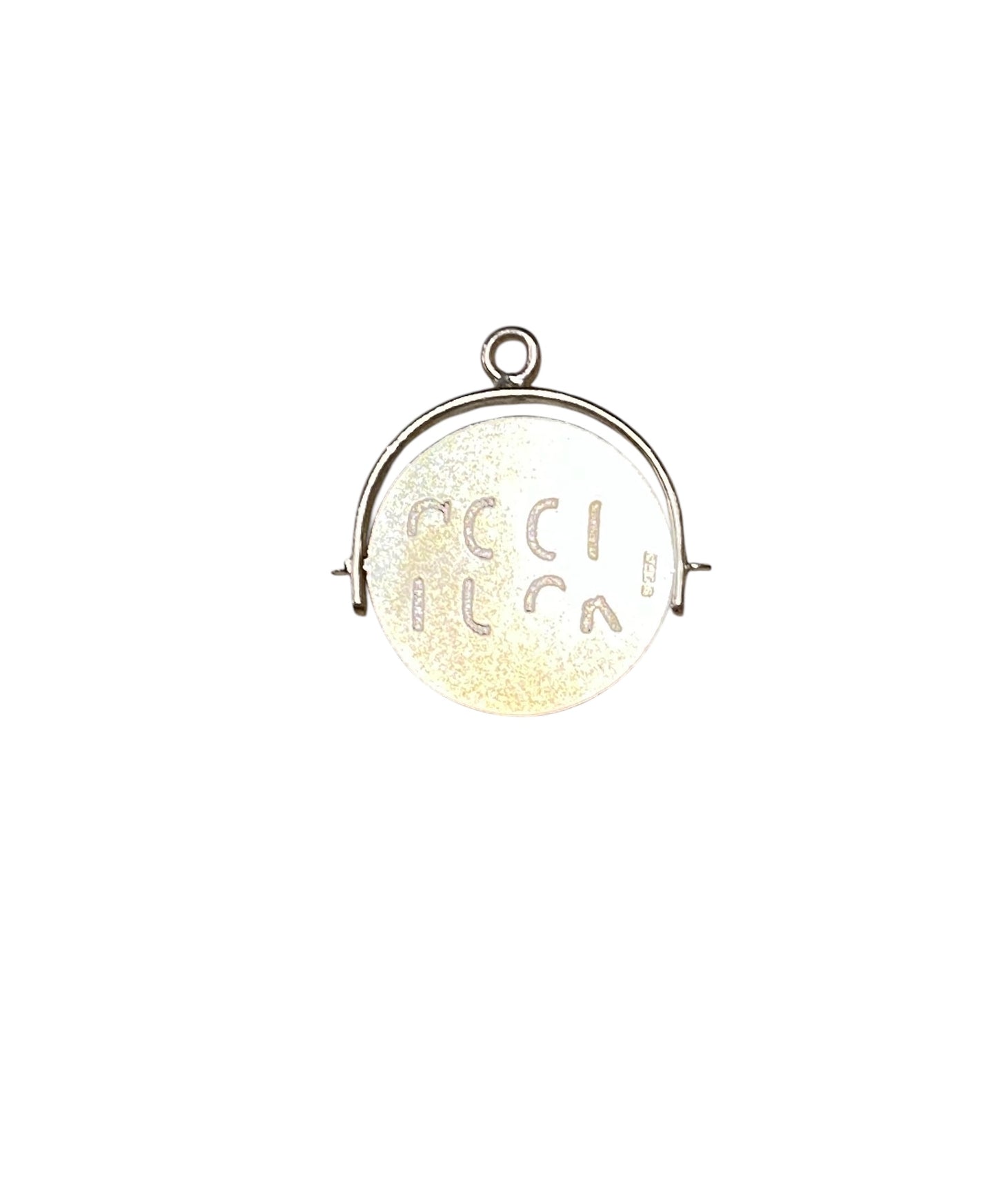 9ct vintage 'GOOD LUCK ' SPINNER. CIRCA 1967 BY WHC