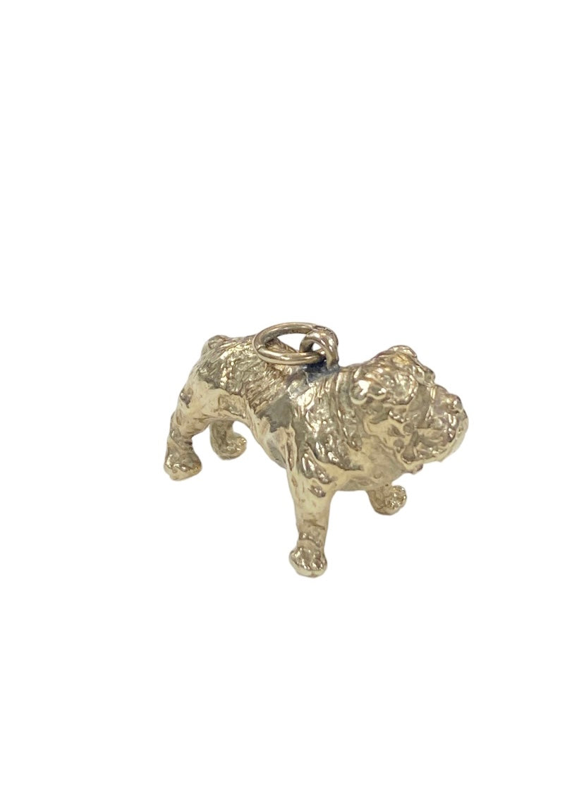 9ct vintage bulldog charm solid gold 7.1g