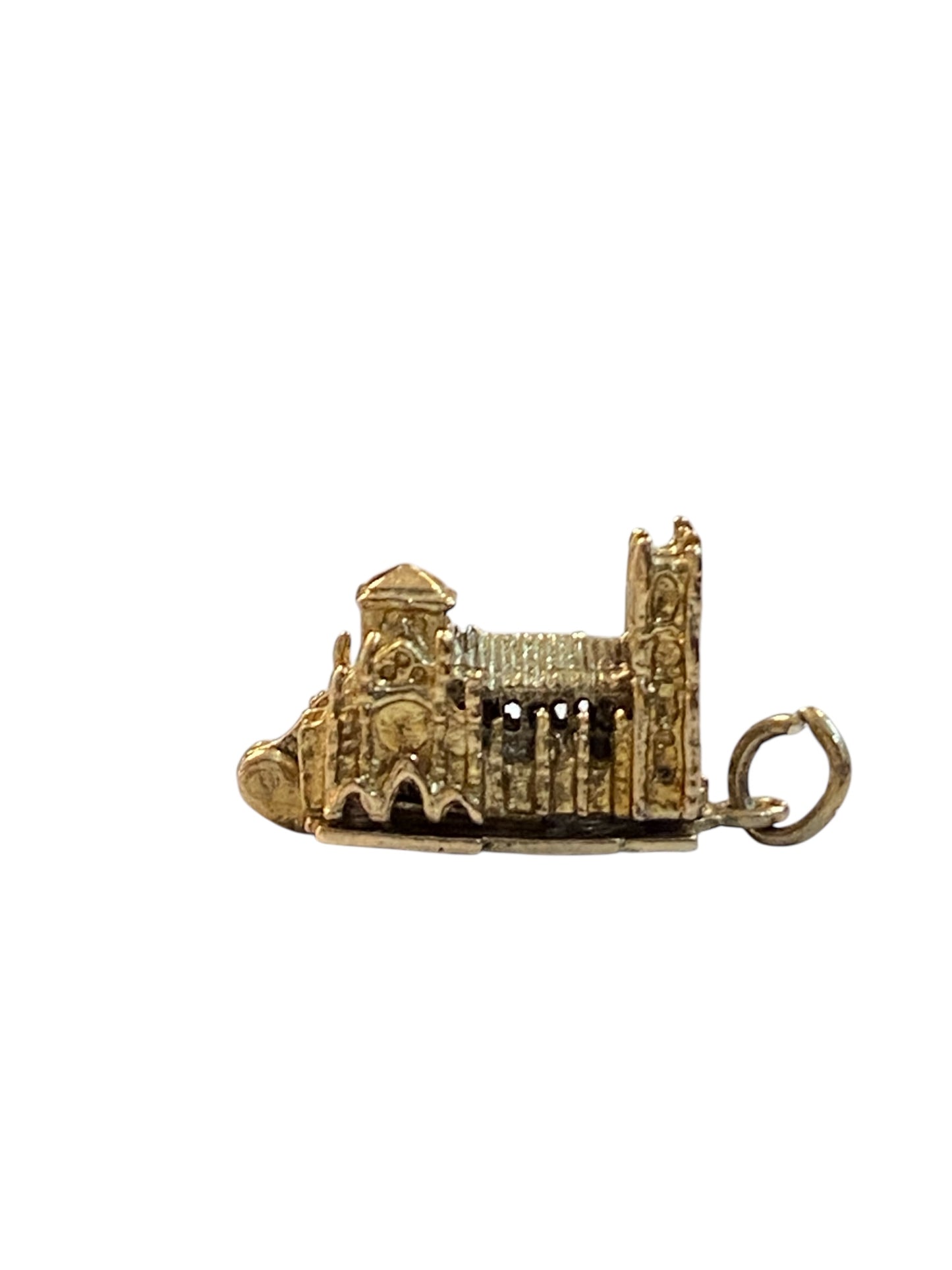 9ct vintage westminster abbey charm , opening. circa 1965