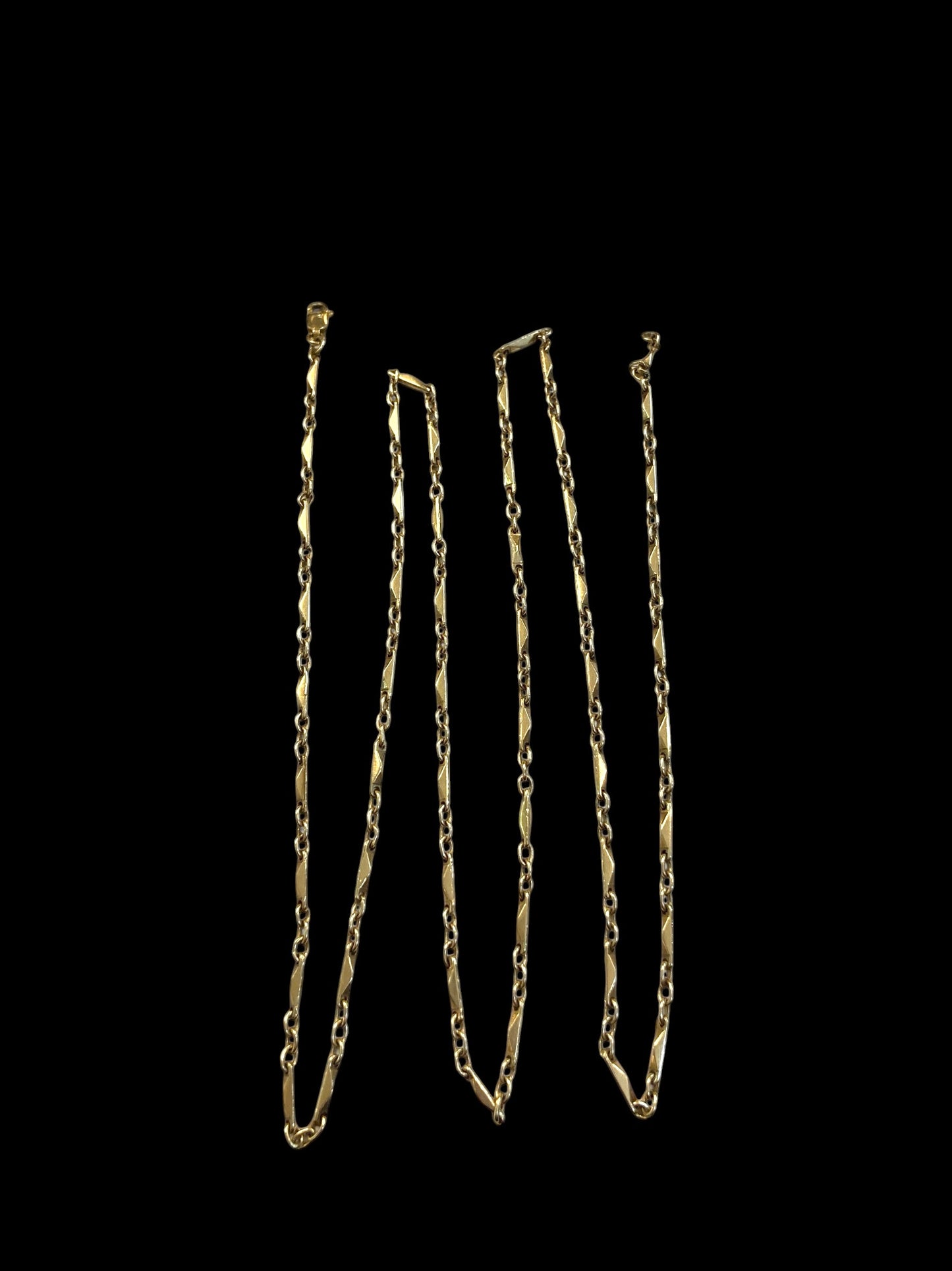 9ct vintage fancy link chain 31 inches circa 1975 17.9g