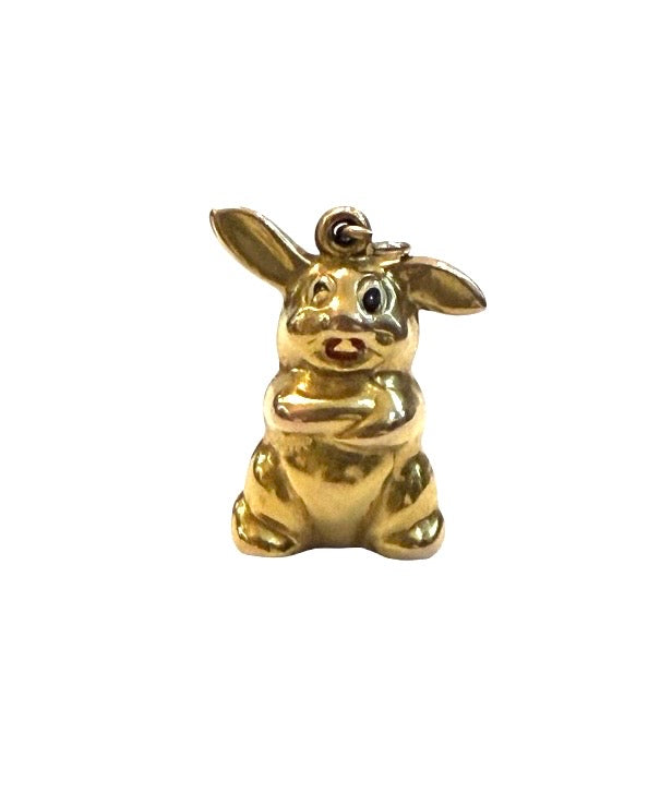 9ct vintage rabbit charm by Georg Jensen  circa 1972