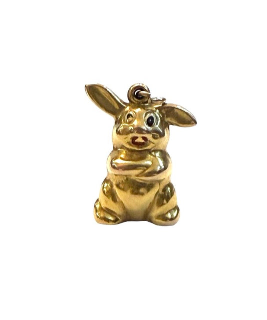 9ct vintage rabbit charm by Georg Jensen  circa 1972