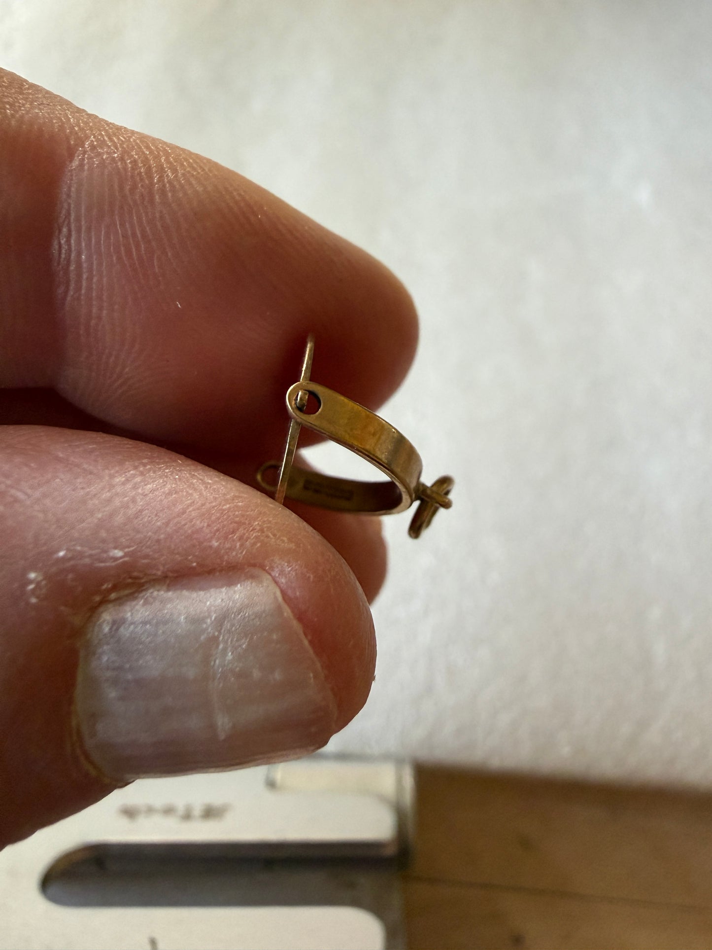 9ct vintage ' i love you spinner ' charm / pendant circa 1963 by WJP, 1.14g