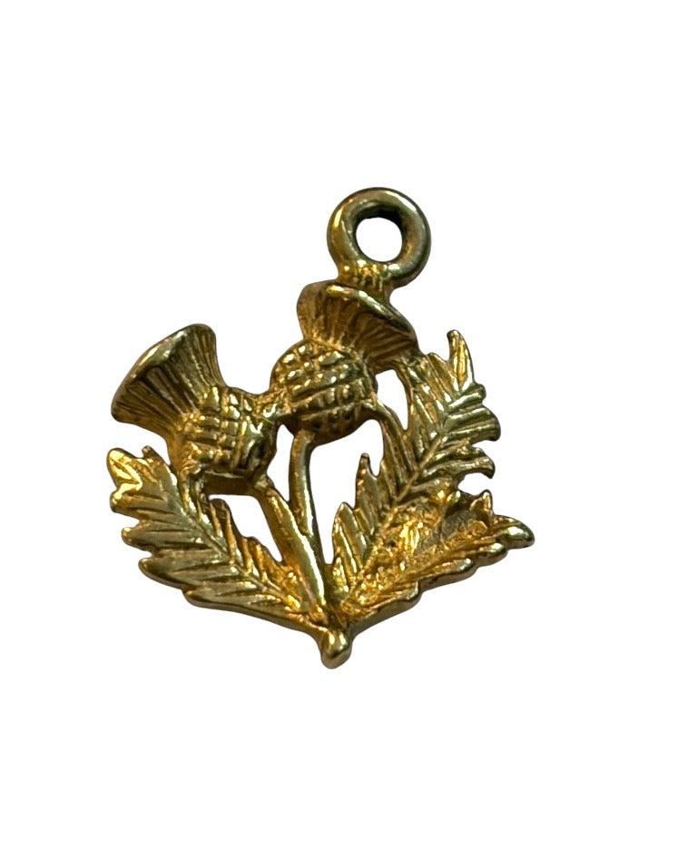 9ct vintage Thistle charm, circa 1973 1.14g