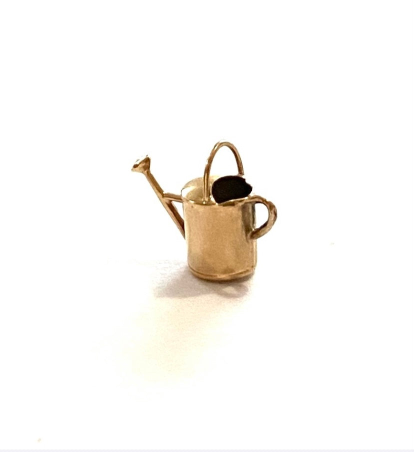 9ct vintage watering can charm circa 1970