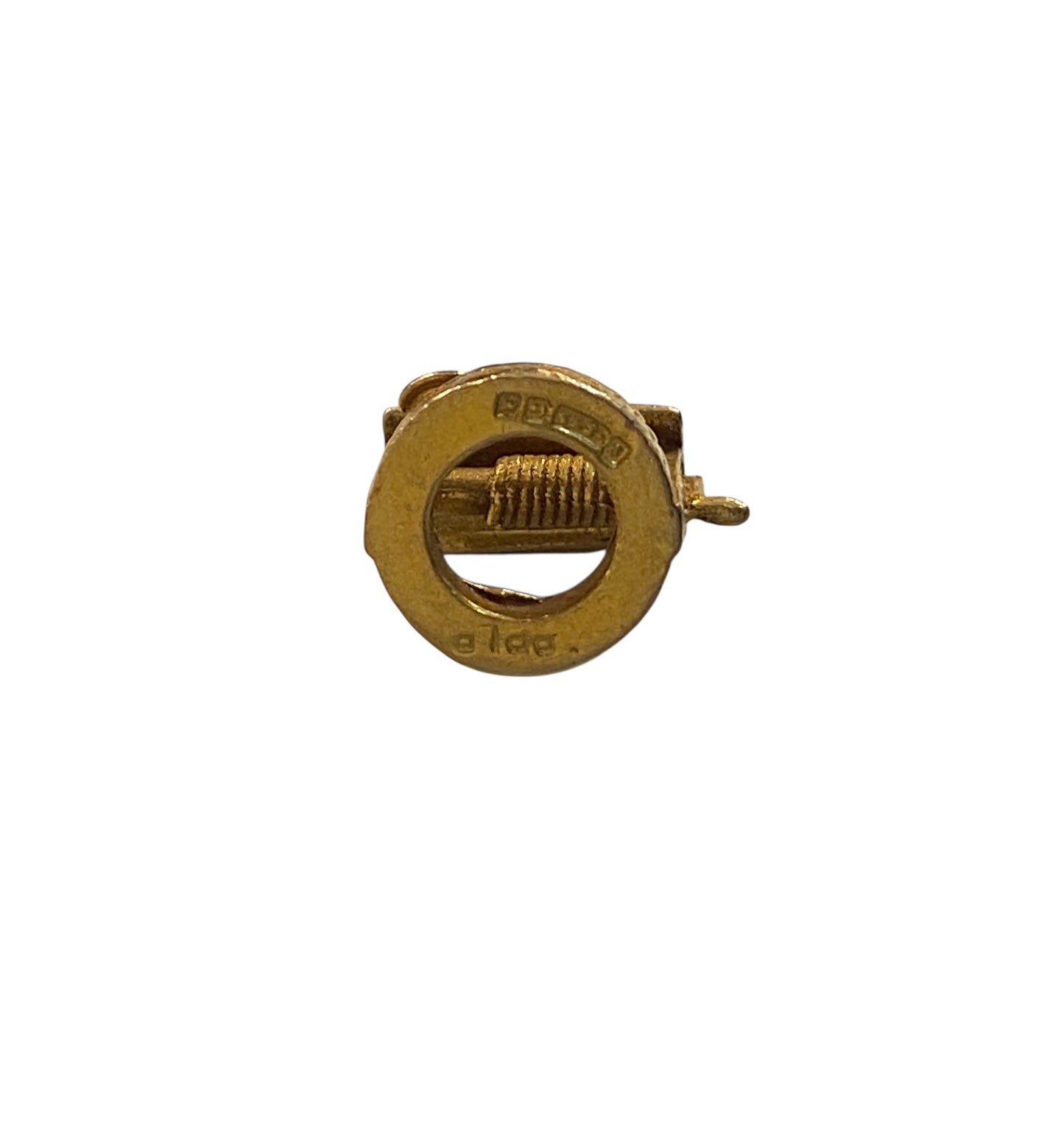 9ct vintage wishing well charm, circa 1986 1.7g
