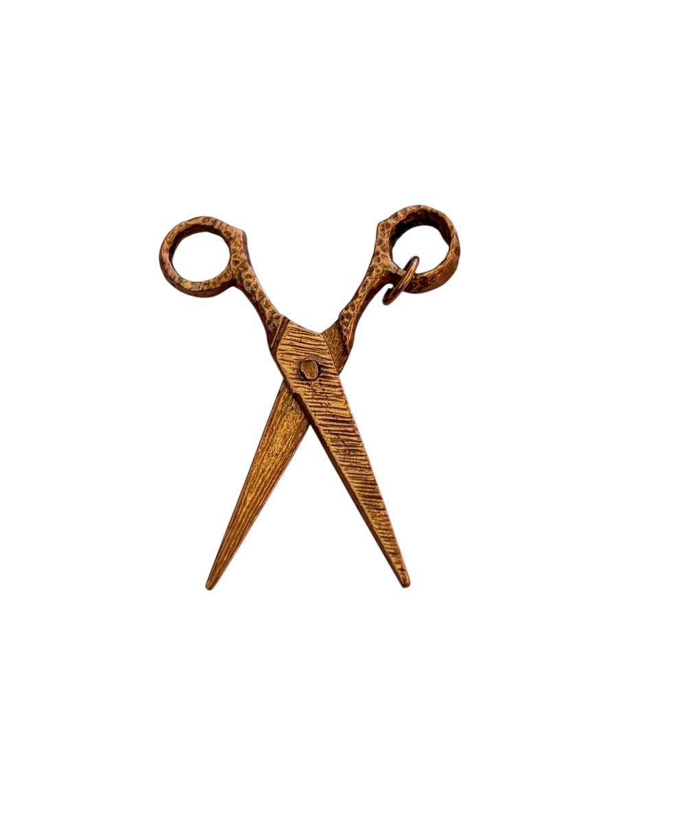 9ct vintage scissor pendant / charm Large circa 1977 2.95g
