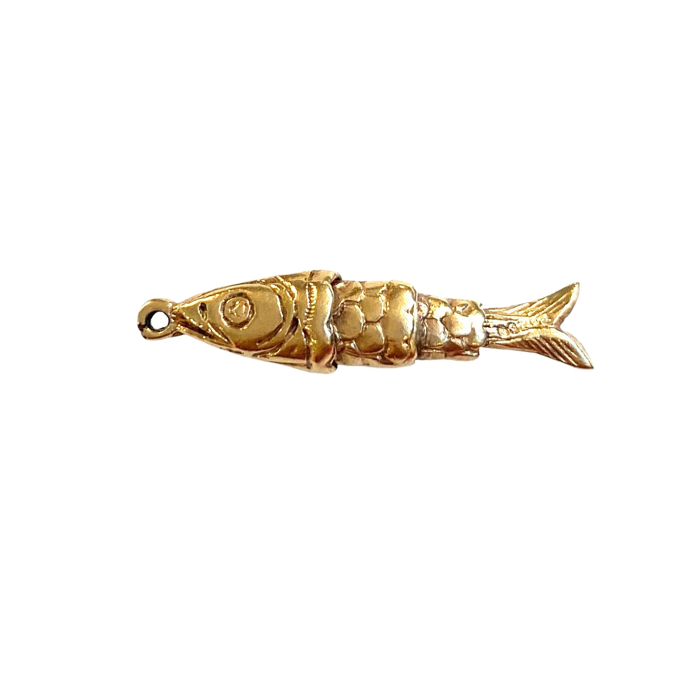 9ct vintage fish charm articulated circa 1966 SMALL