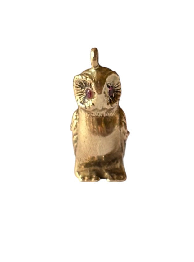 9ct vintage owl charm by Georg jensen circa 1961 4.66g