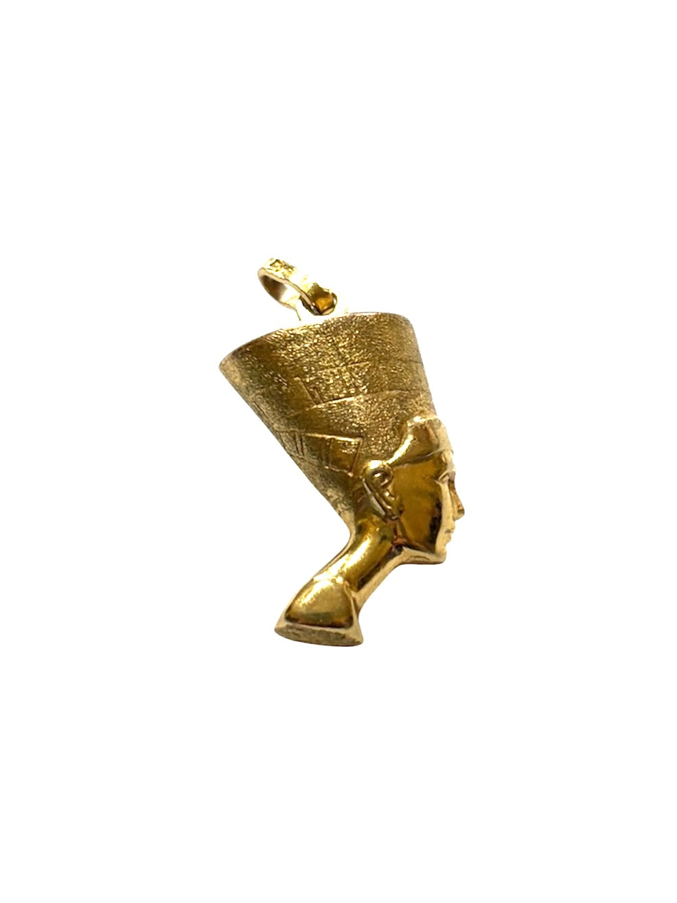 9ct vintage Nefertiti head charm / pendant circa 1981 2.43g