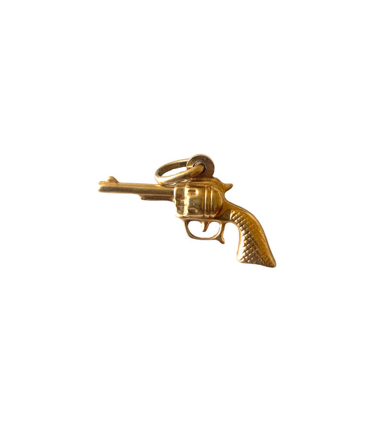 9ct vintage pistol / gun charm