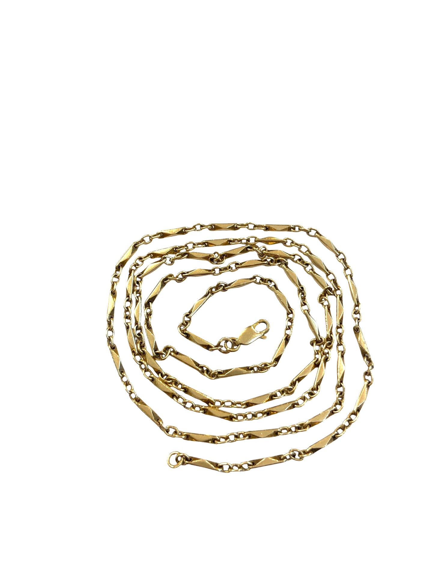 9ct vintage fancy link chain 31 inches circa 1975 17.9g