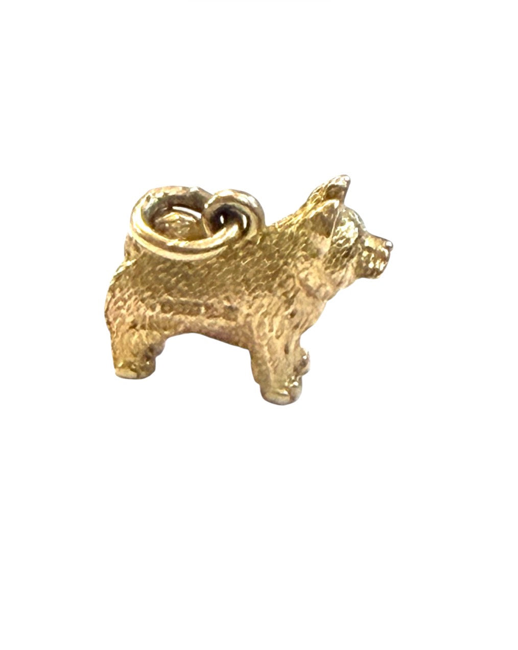 9ct vintage chow chow dog charm circa 1959 3.0g