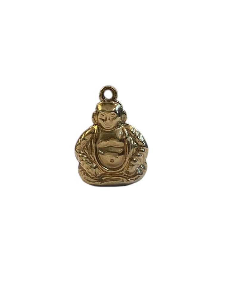 9ct vintage buddha charm , hollow 0.6g
