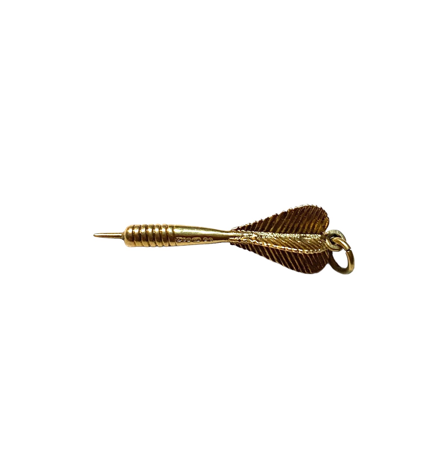 9ct vintage dart charm / pendant