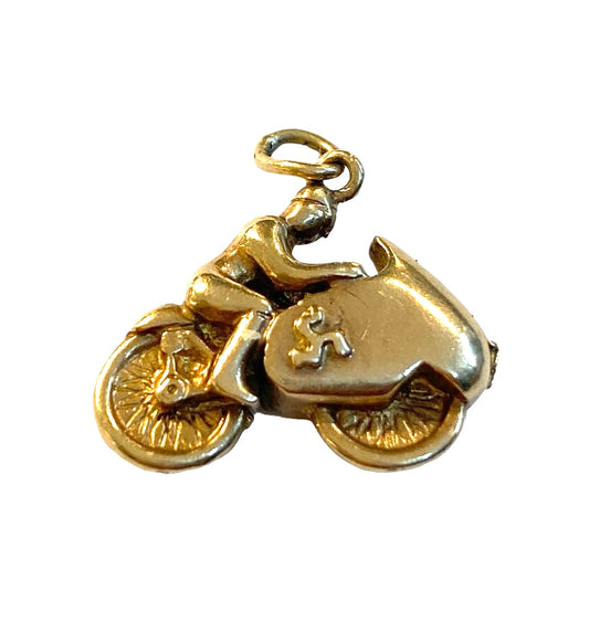 9ct vintage bile charm Isle of Man  TT races