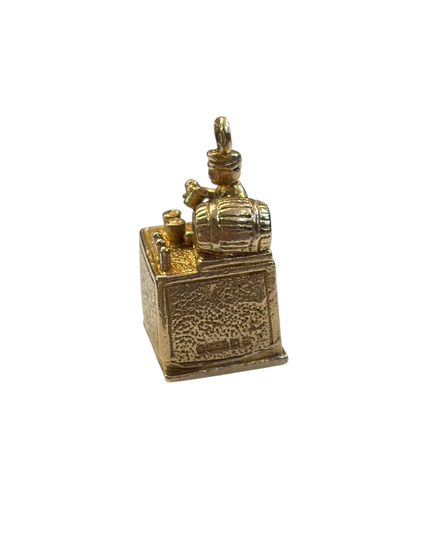 9ct vin tage bartender charm circa 1952 by ppld