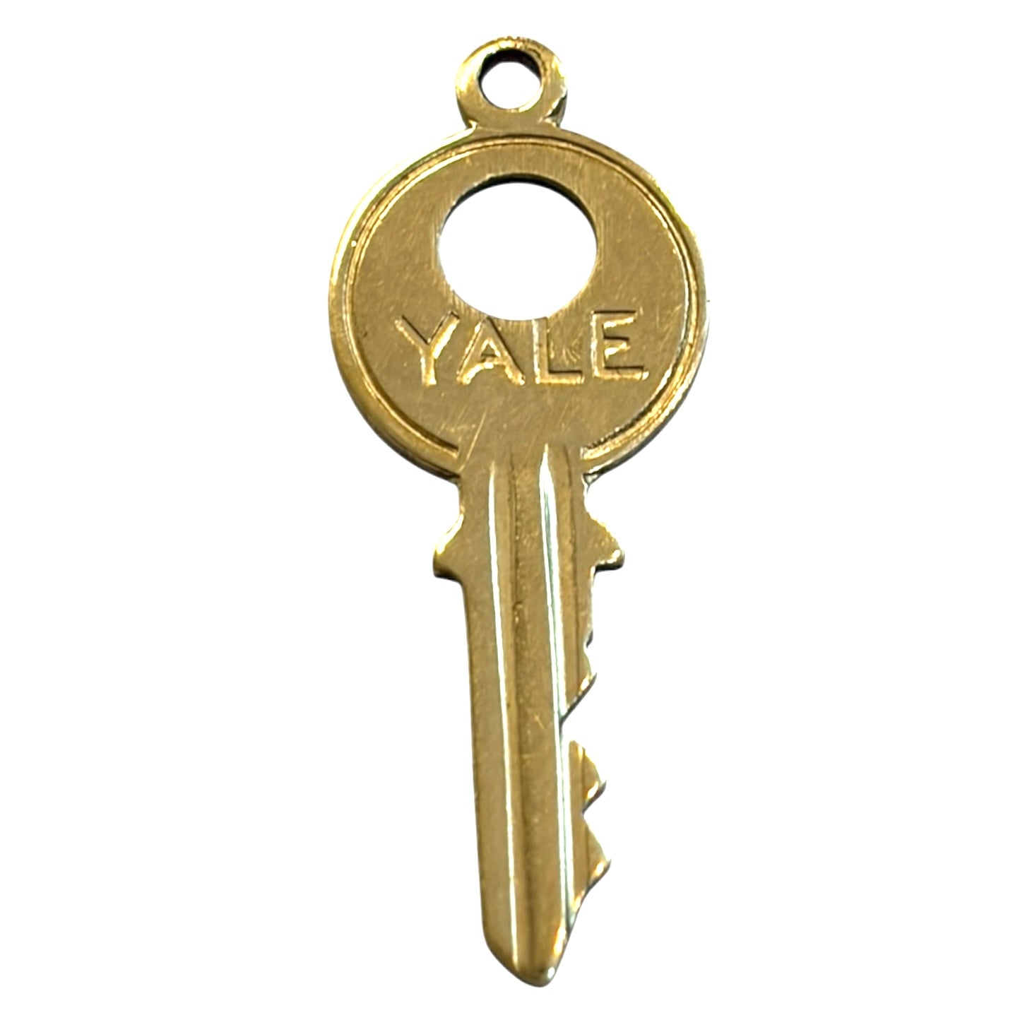 9ct vintage key charm, yale key circa 1966 London