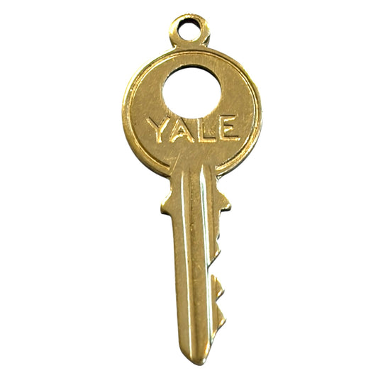 9ct vintage key charm, yale key circa 1966 London