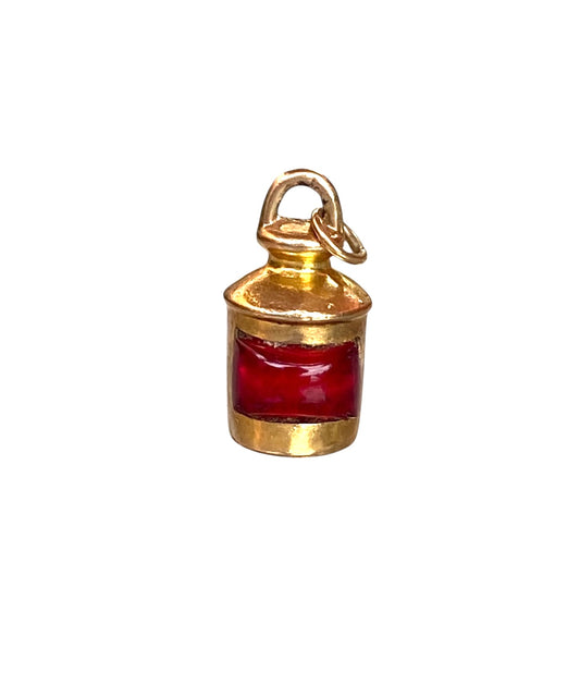 9ct vintage ships lamp charm circa 1983