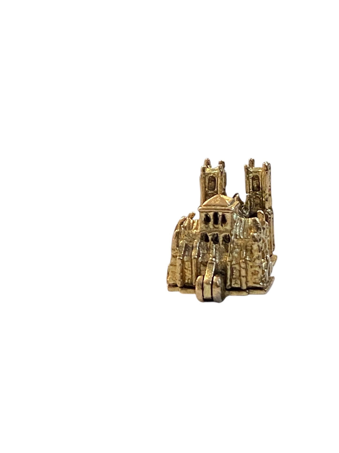 9ct vintage westminster abbey charm , opening. circa 1965