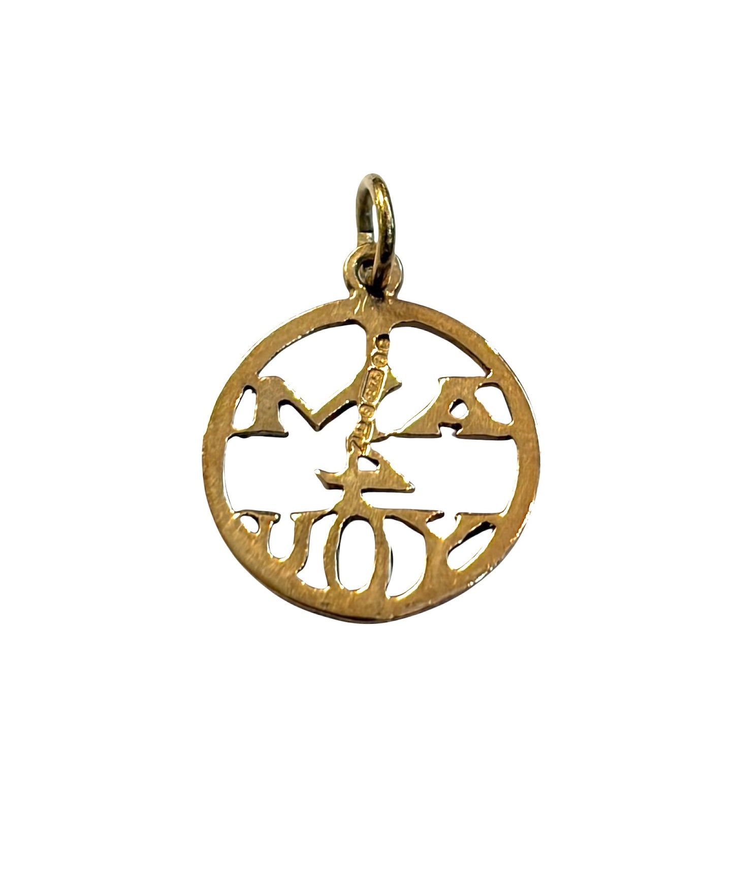 9ct vintage I am for you charm, circa 1973 London