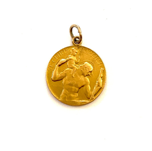 9ct St Christopher by P. Vincze circa 1961