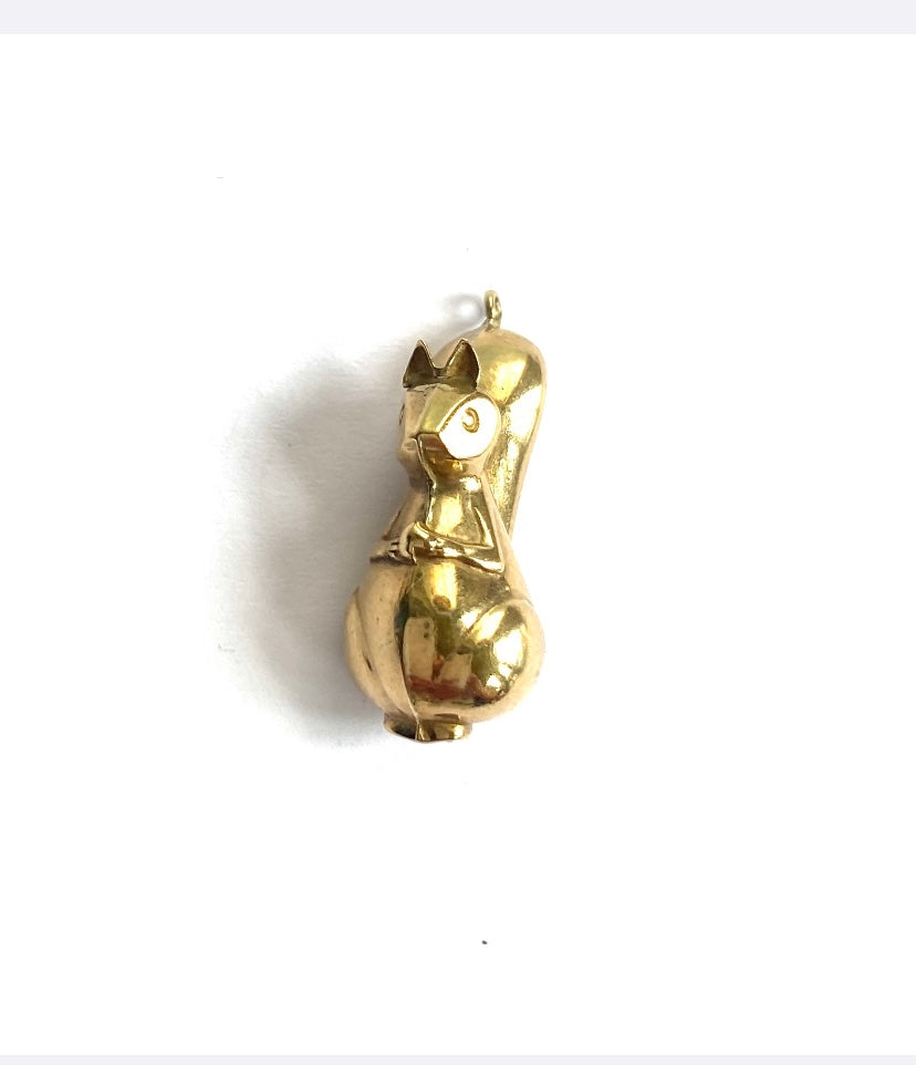 9ct vintage squirrel charm by WHC 1980