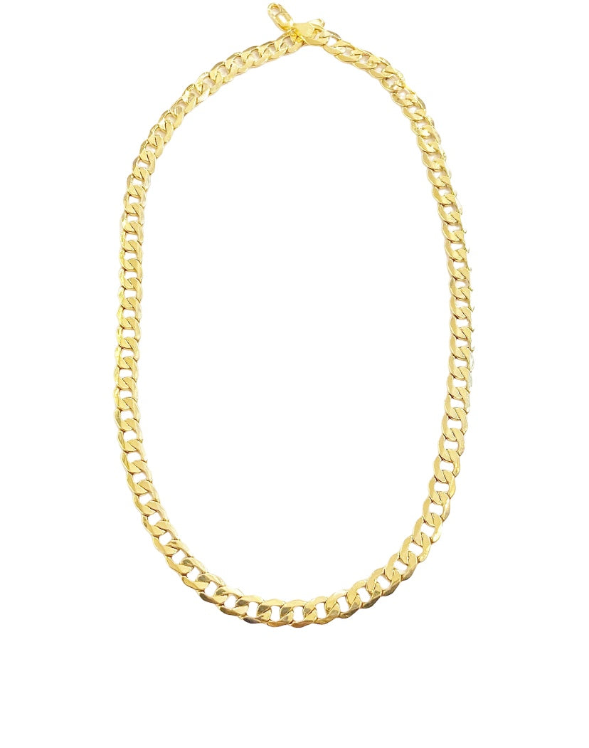 9ct 375 curb link / cuban link chain 16.8g 20 inch