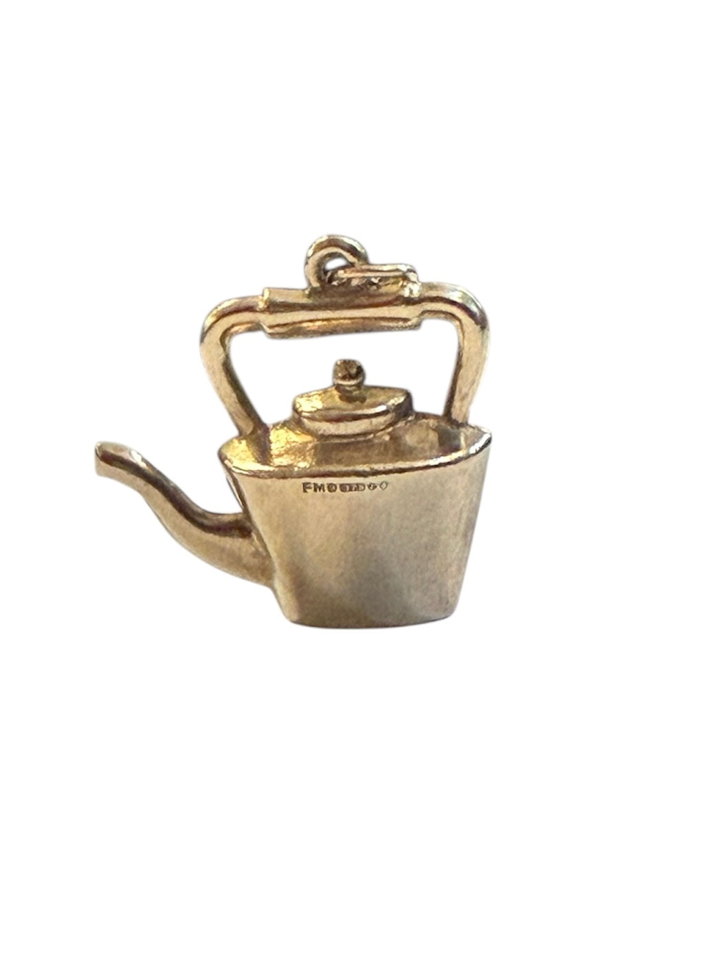 9ct vintage teapot charm circa 1973, by FM