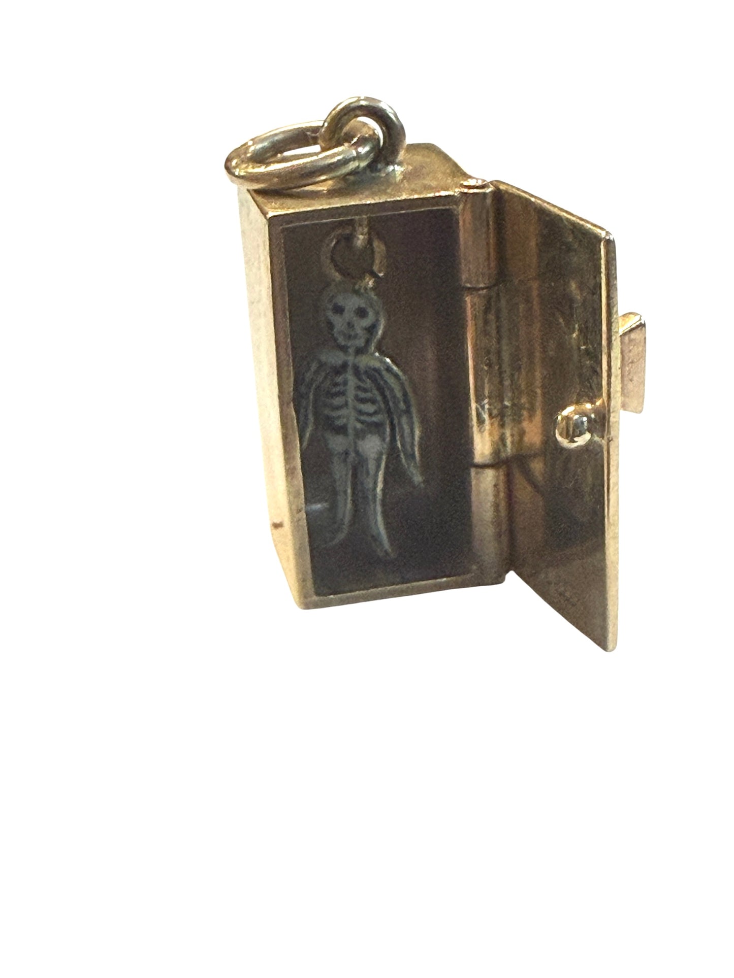 9ct vintage skeleton in the cupboard charm circa 1953 2.7g rare charm