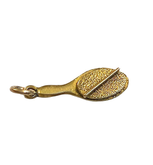 9ct vintage hair brush and comb charm yellow gold hairdresser
