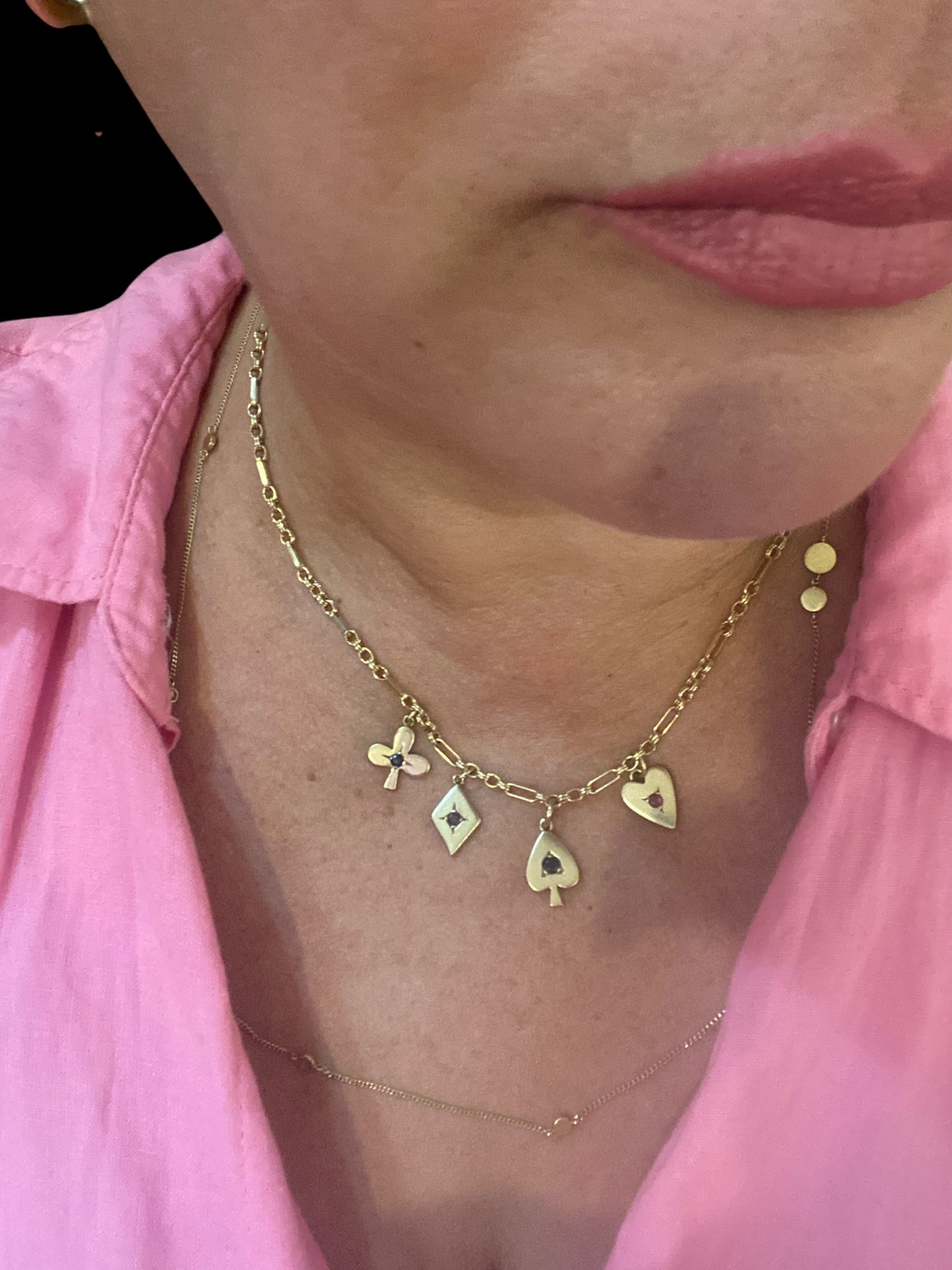 9ct vintage chain, versatile fancy link 18 1/2 inches 47cm