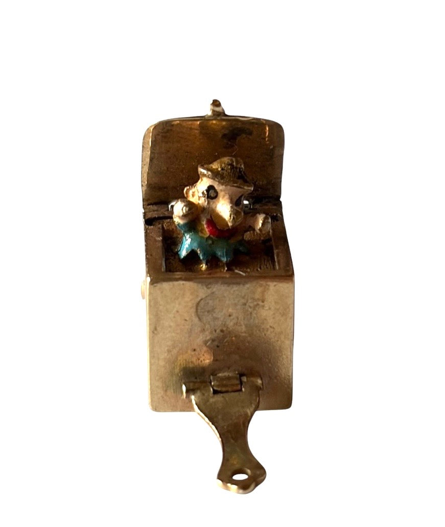 9ct vintage 'jack in the box' charm by Georg Jensen circa 1960 3.40g