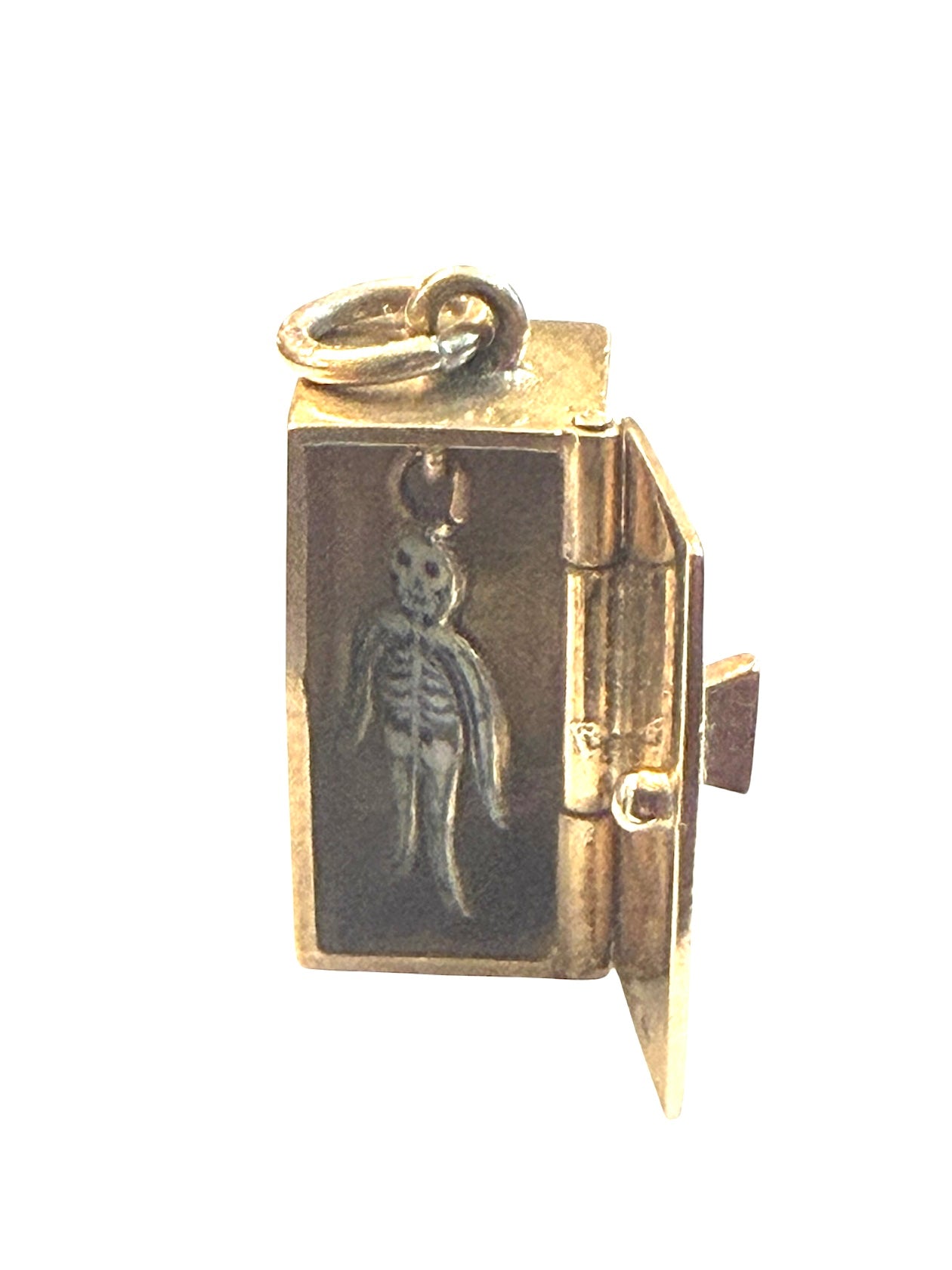 9ct vintage skeleton in the cupboard charm circa 1953 2.7g rare charm