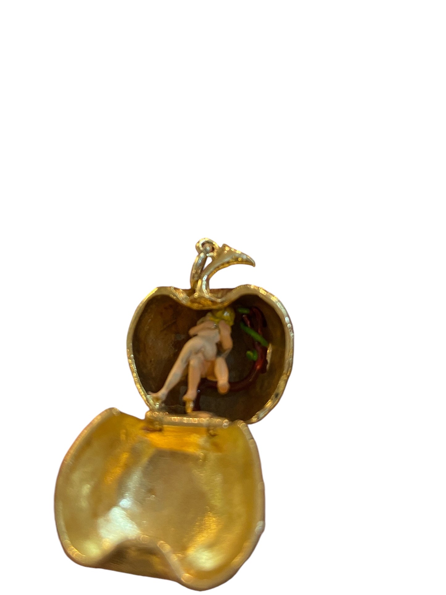 9ct vintage apple, opening with Adam and Eve. Erotica circa 1971