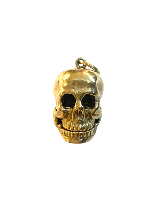 9ct vintage articulated skull charm  circa 1963 by account 7.6 grams