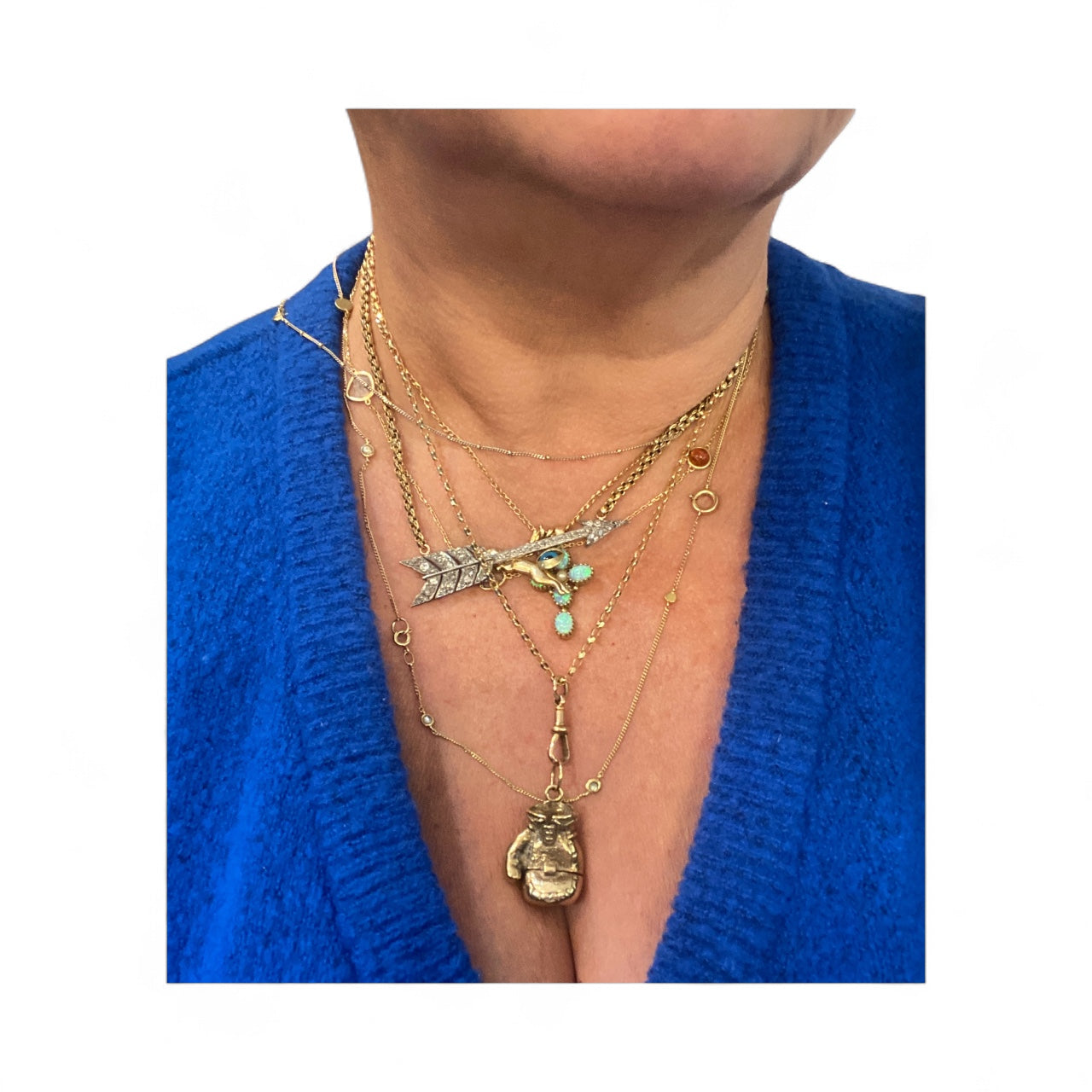 9ct vintage opening boxing glove charm / pendant 13.4g