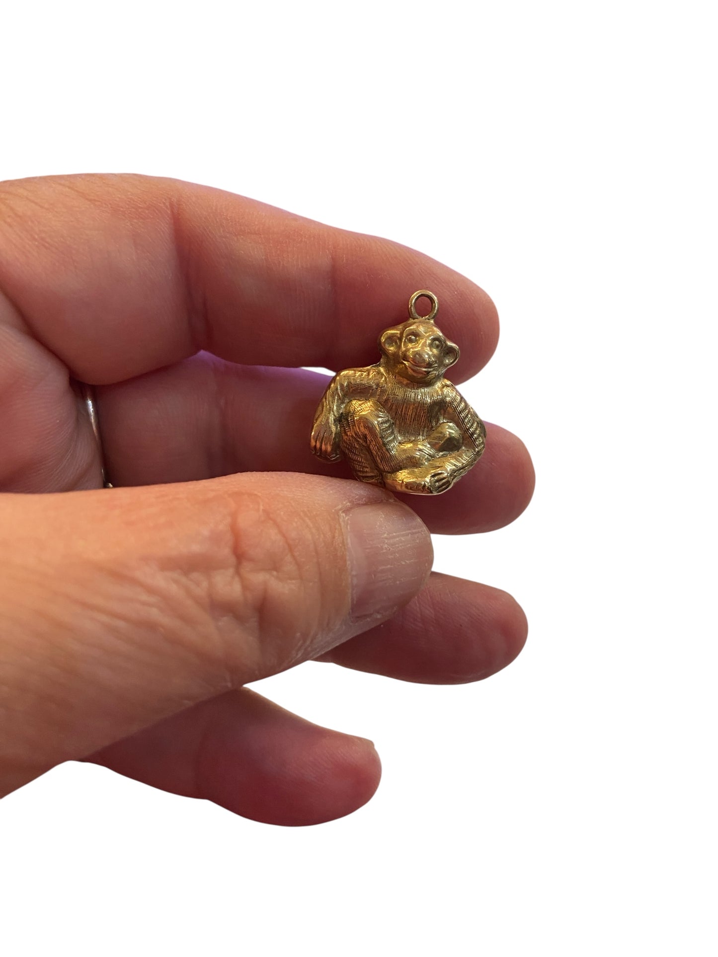 9ct vintage Monkey charm by Georg jensen, Circa 1963 London . Hollow