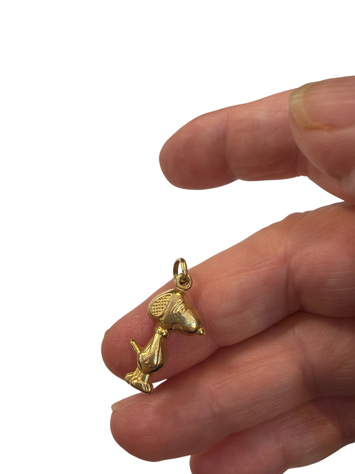 9ct vintage / pre owned snoopy charm / pendant 1.0g